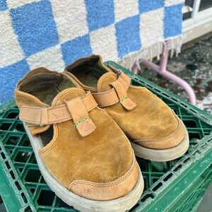 Satorisan (made in Spain) Suede Slip-On Casual Shoes in Camel Brown